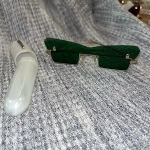 SOLD Rare Vintage KK John Lennon Japanese Spectacle Flip-Up Green